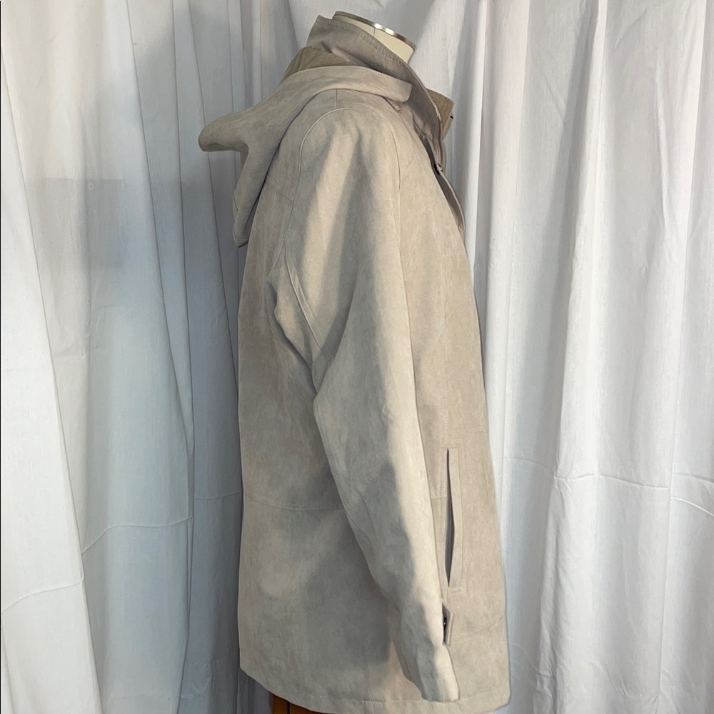 NWT Gallery Women's Tan Trench Coat. Removable liner and hood. Size Large. - Picture 4 of 15